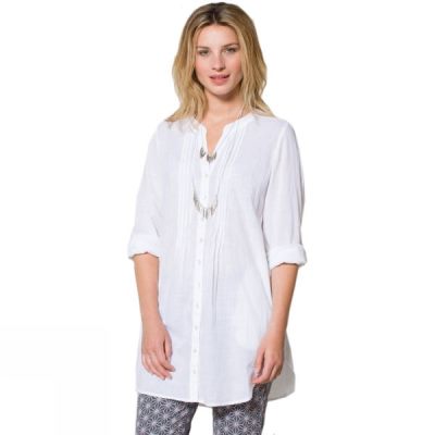 Camisa Nomads Long Tunic Mujer Blancas - Chile PDW856079